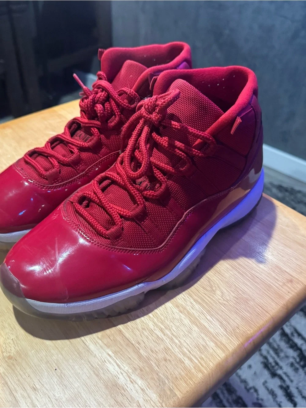 Jordan Men's Red High-Top Athletic Sneakers